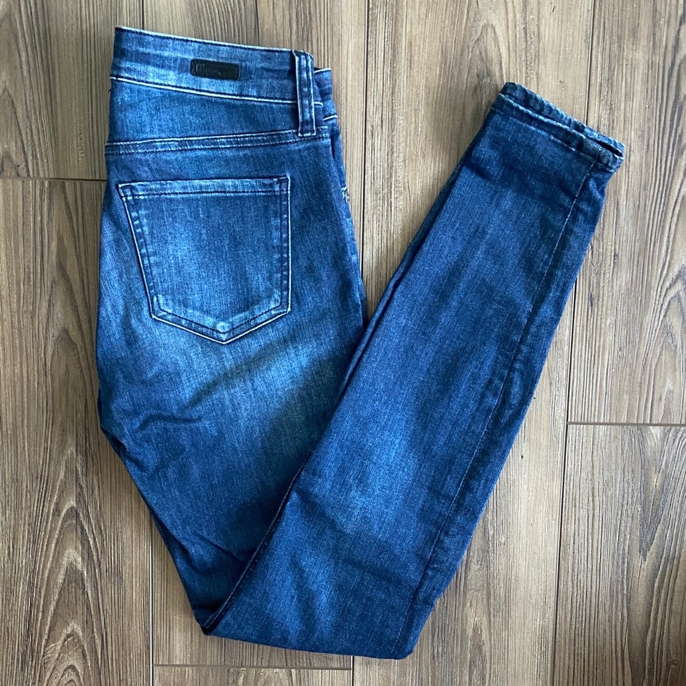 Kut from the Kloth Women's Skinny Jeans - Dark Blue Size 0